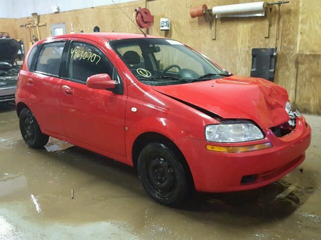 KL1TD666X8B239871 - 2008 CHEVROLET AVEO BASE RED photo 1