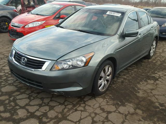 1HGCP26808A038823 - 2008 HONDA ACCORD EXL GREEN photo 2