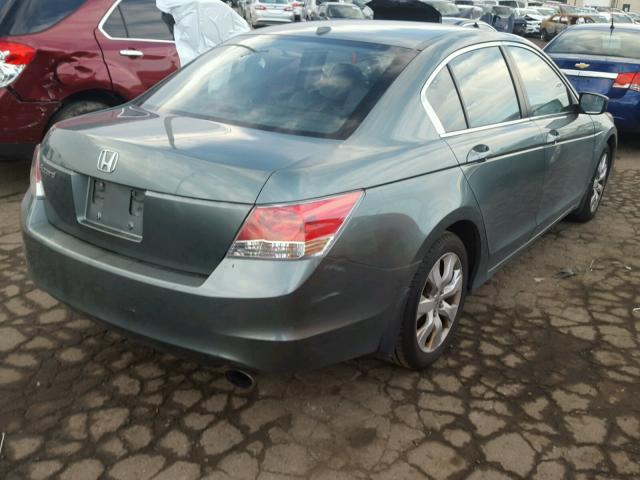 1HGCP26808A038823 - 2008 HONDA ACCORD EXL GREEN photo 4