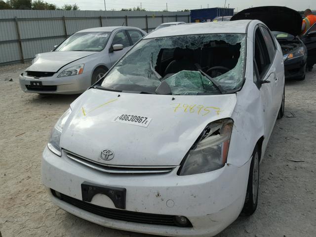 JTDKB20U287798957 - 2008 TOYOTA PRIUS WHITE photo 9