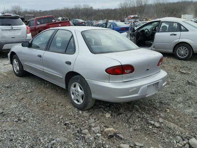 1G1JC5244Y7112773 - 2000 CHEVROLET CAVALIER SILVER photo 3