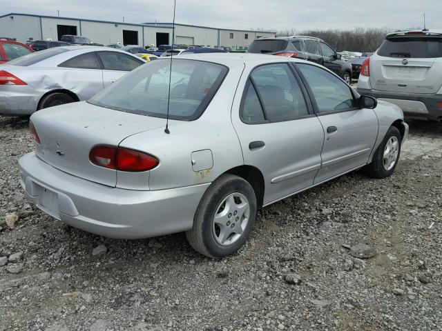 1G1JC5244Y7112773 - 2000 CHEVROLET CAVALIER SILVER photo 4