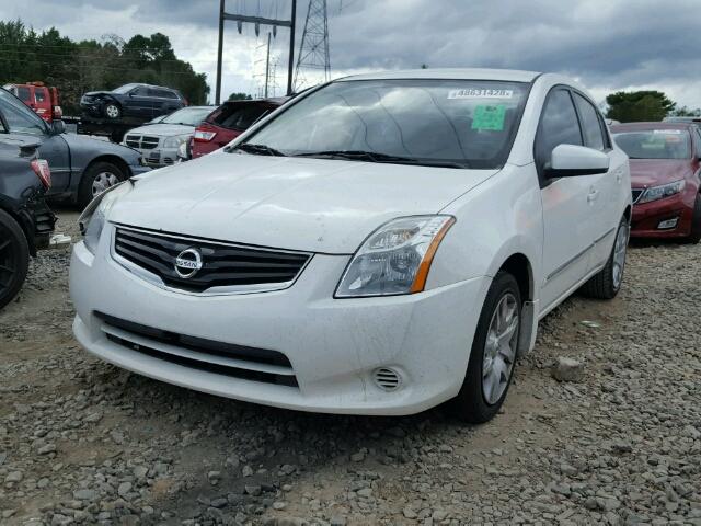 3N1AB6AP5CL655648 - 2012 NISSAN SENTRA 2.0 WHITE photo 2