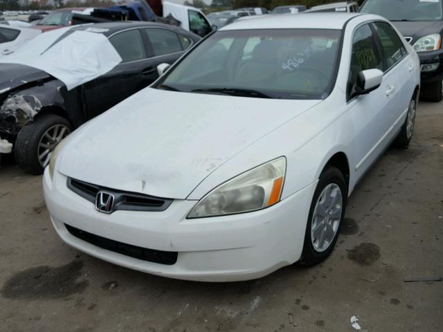 1HGCM56393A096162 - 2003 HONDA ACCORD LX WHITE photo 2