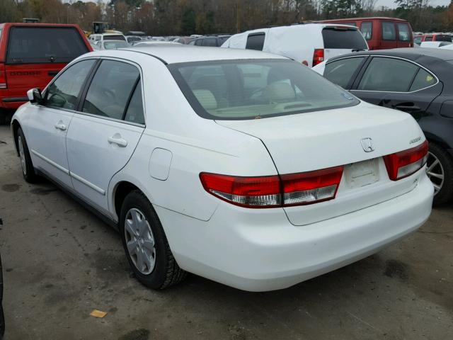 1HGCM56393A096162 - 2003 HONDA ACCORD LX WHITE photo 3