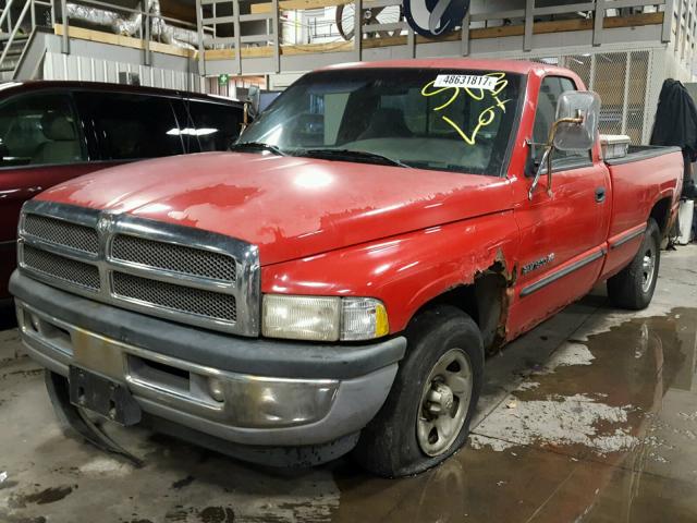 1B7HC16Z5WS766972 - 1998 DODGE RAM 1500 RED photo 2