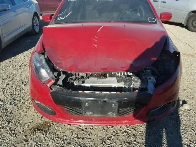 1C3CDFBBXFD403928 - 2015 DODGE DART SXT RED photo 9