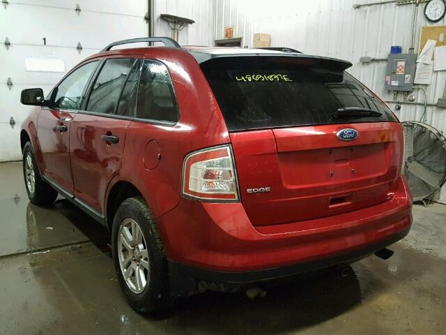 2FMDK36C68BA05966 - 2008 FORD EDGE SE RED photo 3