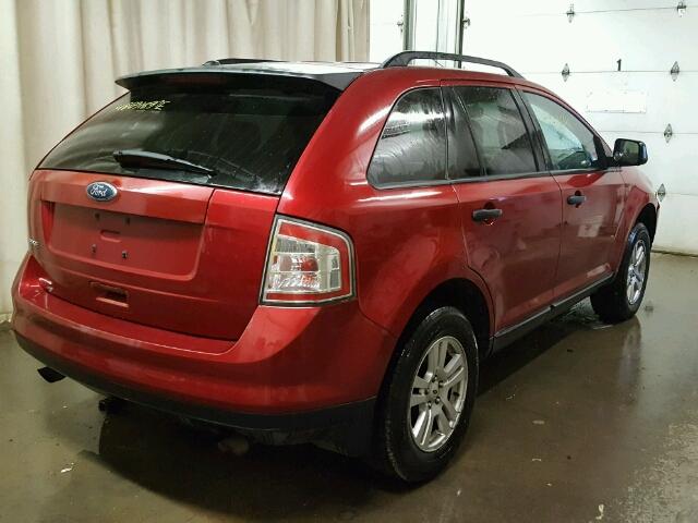 2FMDK36C68BA05966 - 2008 FORD EDGE SE RED photo 4