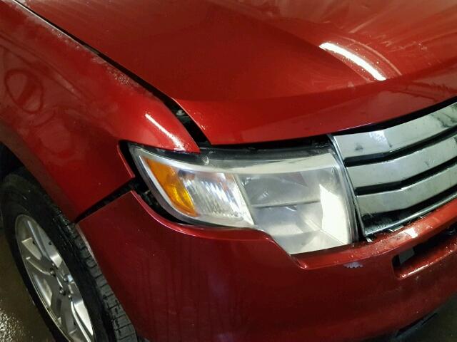 2FMDK36C68BA05966 - 2008 FORD EDGE SE RED photo 9