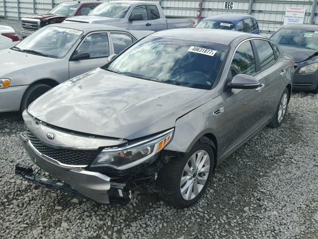 5XXGT4L37GG015168 - 2016 KIA OPTIMA LX GRAY photo 2