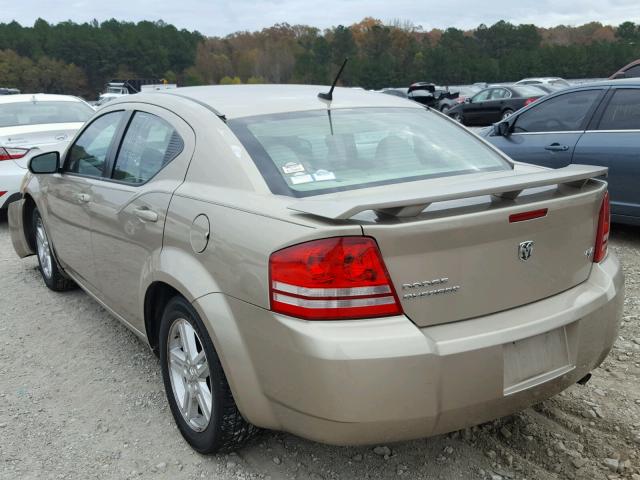 1B3LC56B09N563898 - 2009 DODGE AVENGER SX GOLD photo 3