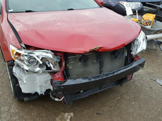 4T4BF1FK6CR259290 - 2012 TOYOTA CAMRY BASE RED photo 9
