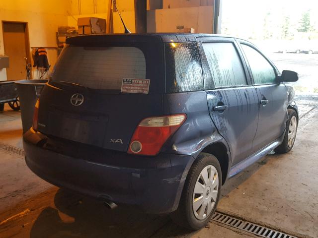 JTKKT624165021012 - 2006 TOYOTA SCION XA ლურჯი ფოტო 4