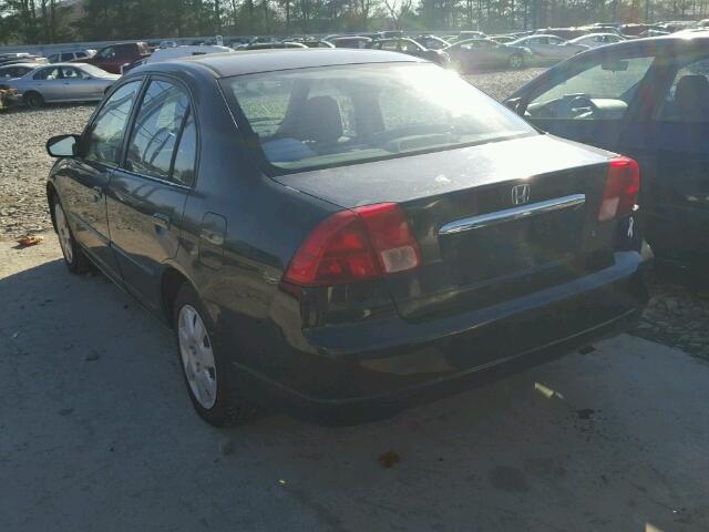 2HGES26751H523626 - 2001 HONDA CIVIC EX შავი ფოტო 3