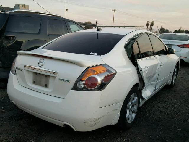 1N4CL21E98C284528 - 2008 NISSAN ALTIMA HYB WHITE photo 4