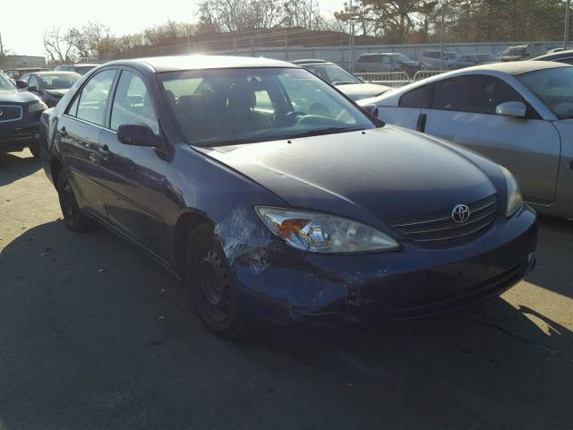 4T1BE32K13U227295 - 2003 TOYOTA CAMRY LE BLUE photo 1