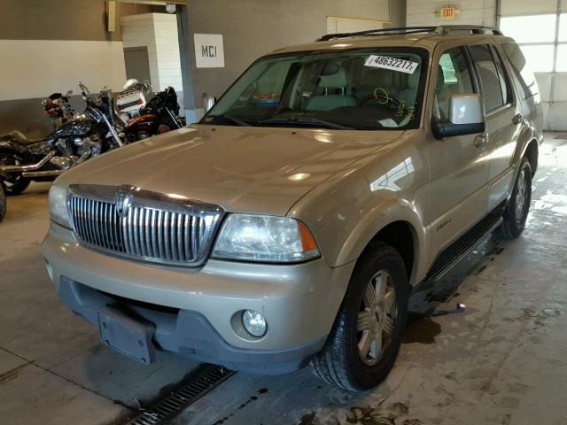 5LMEU68H35ZJ03884 - 2005 LINCOLN AVIATOR CREAM photo 2