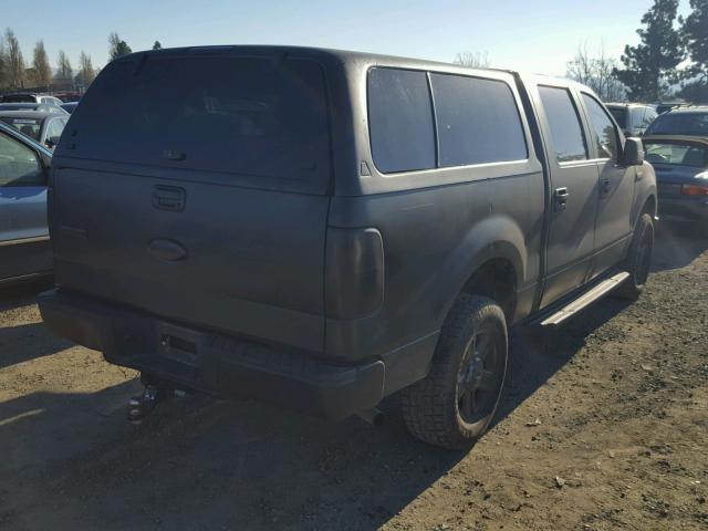 1FTPW14V07FB13284 - 2007 FORD F150 SUPER BLACK photo 4