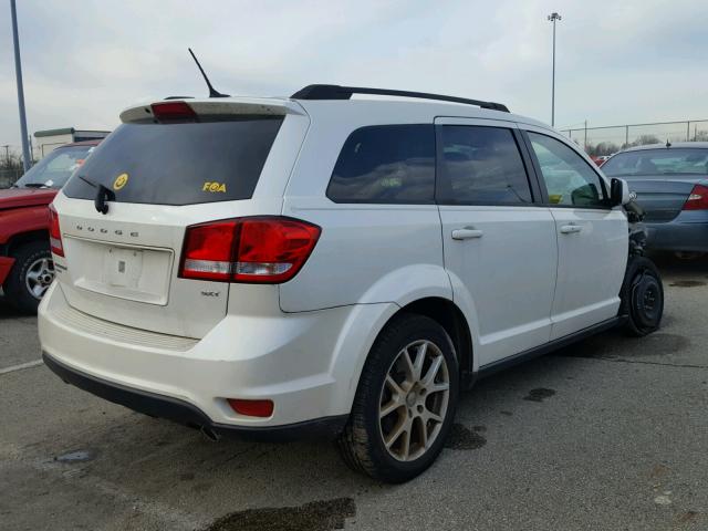 3C4PDDBG8DT566100 - 2013 DODGE JOURNEY SX WHITE photo 4