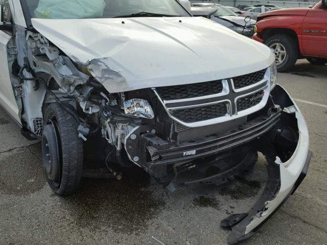 3C4PDDBG8DT566100 - 2013 DODGE JOURNEY SX WHITE photo 9