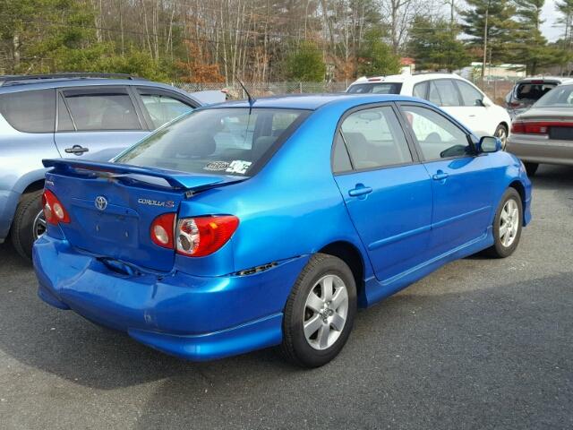 2T1BR32E28C861853 - 2008 TOYOTA COROLLA CE BLUE photo 4