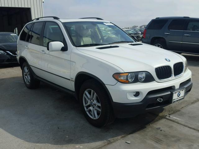 5UXFA13596LY45312 - 2006 BMW X5 3.0I WHITE photo 1