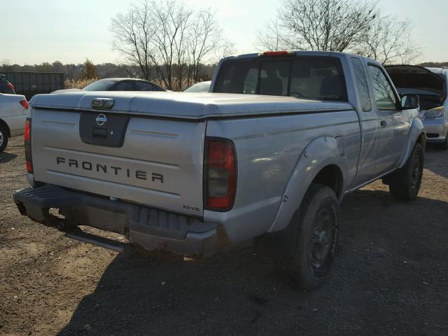 1N6ED26Y52C354405 - 2002 NISSAN FRONTIER K SILVER photo 4