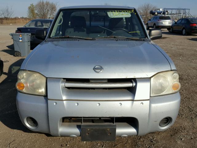 1N6ED26Y52C354405 - 2002 NISSAN FRONTIER K SILVER photo 9