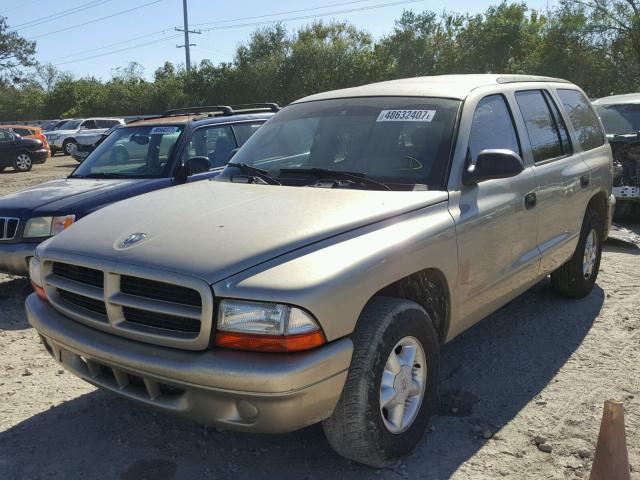 1B4HR38N62F206365 - 2002 DODGE DURANGO SP TAN photo 2