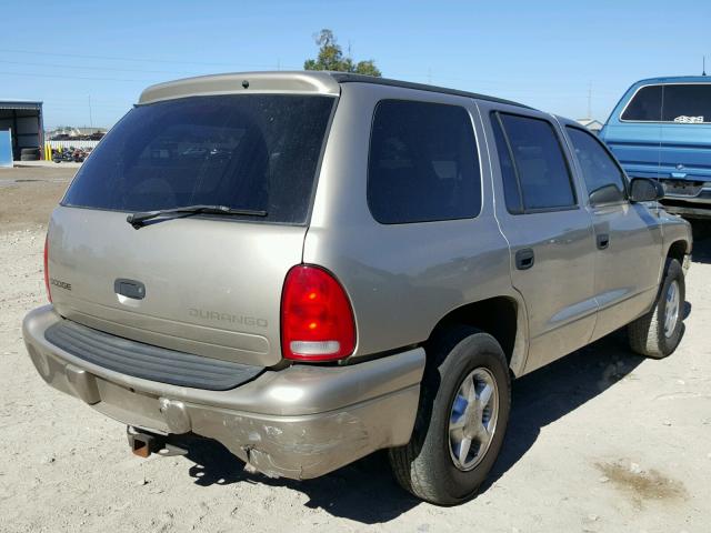 1B4HR38N62F206365 - 2002 DODGE DURANGO SP TAN photo 4