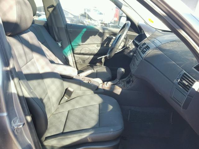 WBXPA73405WC47001 - 2005 BMW X3 2.5I SILVER photo 5