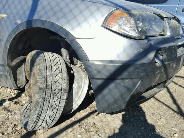 WBXPA73405WC47001 - 2005 BMW X3 2.5I SILVER photo 9