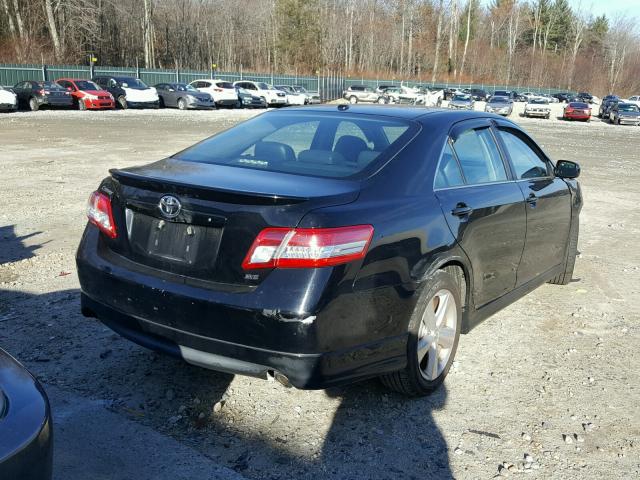 4T1BF3EK3BU690241 - 2011 TOYOTA CAMRY BASE BLACK photo 4
