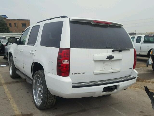 1GNFK13069R204582 - 2009 CHEVROLET TAHOE K150 WHITE photo 3