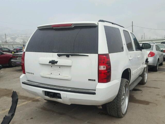 1GNFK13069R204582 - 2009 CHEVROLET TAHOE K150 WHITE photo 4