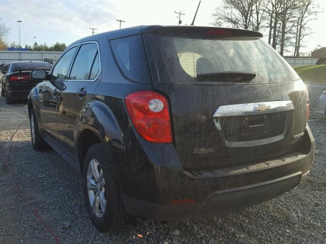 2GNALBEKXD6417793 - 2013 CHEVROLET EQUINOX LS BLACK photo 3