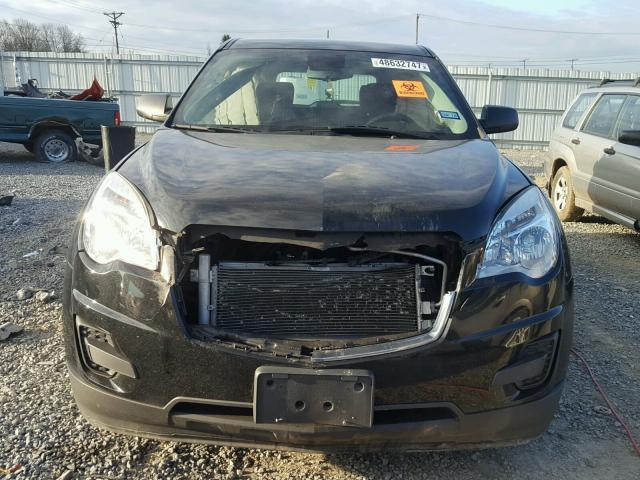 2GNALBEKXD6417793 - 2013 CHEVROLET EQUINOX LS BLACK photo 9