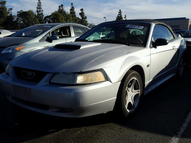 1FAFP45X2YF299492 - 2000 FORD MUSTANG GT SILVER photo 2