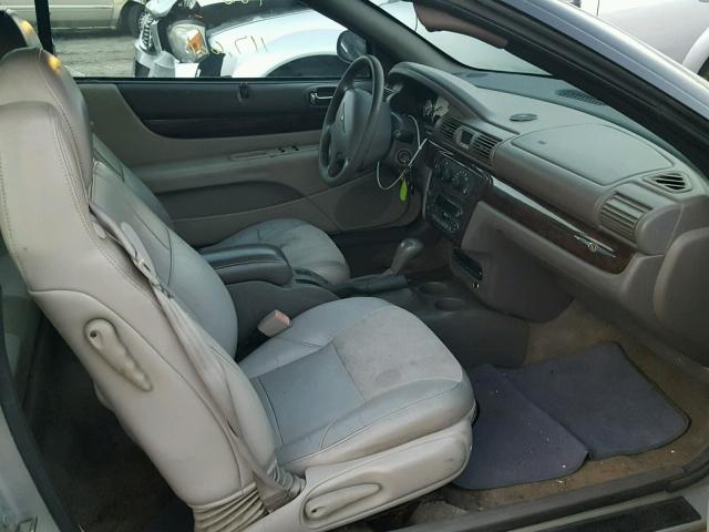 1C3EL65R44N180037 - 2004 CHRYSLER SEBRING LI GRAY photo 5