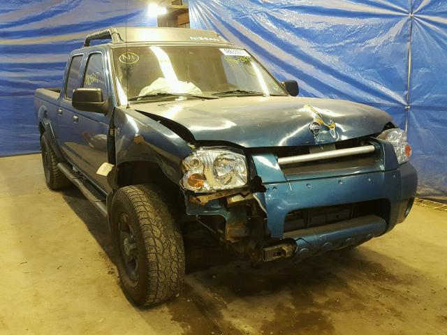 1N6ED29YX4C449203 - 2004 NISSAN FRONTIER C TEAL photo 1