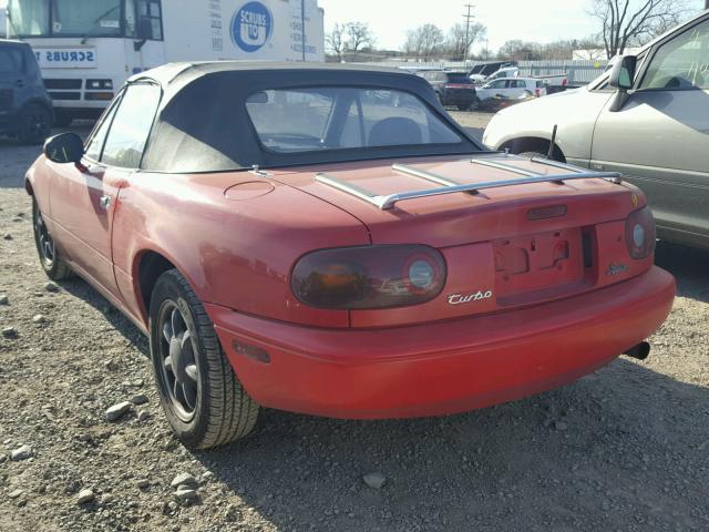 JM1NA3512L0147723 - 1990 MAZDA MX-5 MIATA RED photo 3