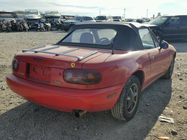 JM1NA3512L0147723 - 1990 MAZDA MX-5 MIATA RED photo 4