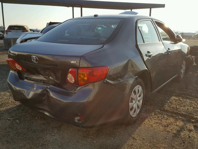 1NXBU40E69Z057093 - 2009 TOYOTA COROLLA BA CHARCOAL photo 4