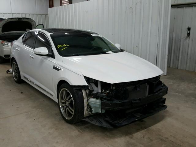 5XXGR4A69EG349257 - 2014 KIA OPTIMA SX WHITE photo 1