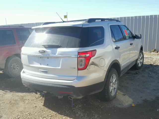 1FM5K8B82DGB43350 - 2013 FORD EXPLORER SILVER photo 4