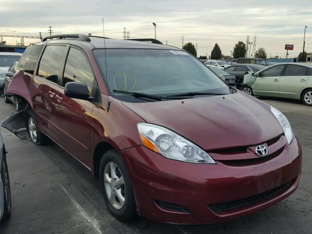 5TDZK23C97S086807 - 2007 TOYOTA SIENNA CE RED photo 1