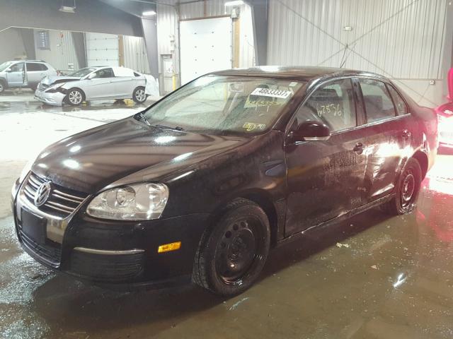 3VWJZ71K79M177610 - 2009 VOLKSWAGEN JETTA S BLACK photo 2