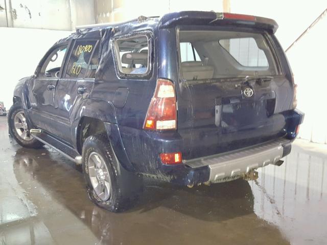 JTEBU17R848026212 - 2004 TOYOTA 4RUNNER LI BLUE photo 3