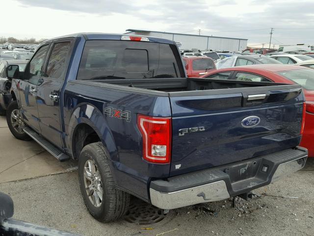 1FTEW1EP9FFB31031 - 2015 FORD F150 SUPER BLUE photo 3